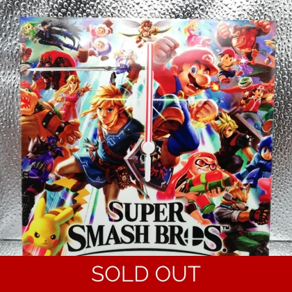 Super Smash Bros Ultimate Ceramic Tile Wall Clock